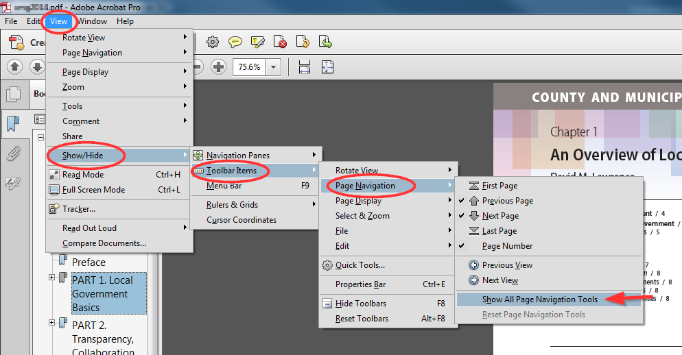 How To Enable Previous View Button In Adobe Acrobat Pro And